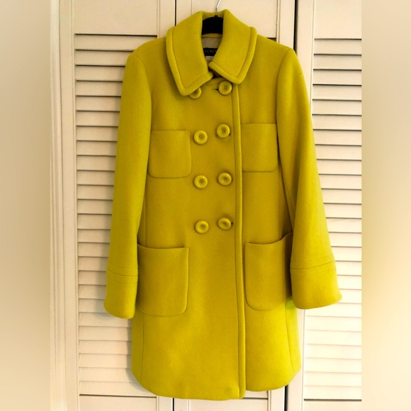 J Crew Lady Day Coat, …RARE shade of green - Picture 1 of 7